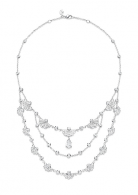 PIAGET-Collection Couture Precieuse-collier-or blanc-diamants
