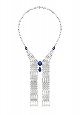 PIAGET-Collection Extremely Piaget-collier-or blanc-diamants-saphirs (3)