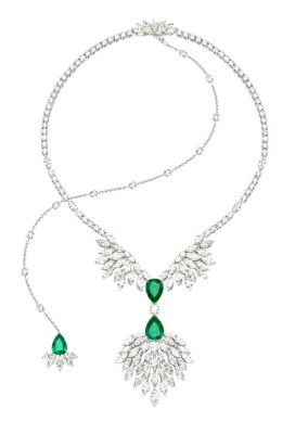 PIAGET-Collection Extremely Piaget-collier-or blanc-emeraudes-diamants