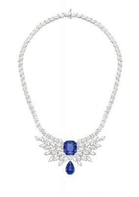 PIAGET-Extremely Piaget-collier-or blanc-diamants-saphirs