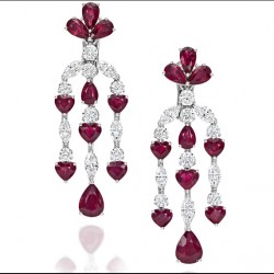 PICCHIOTTI-the Unique Art Collection-2015-rubis-diamants-boucles d'oreilles