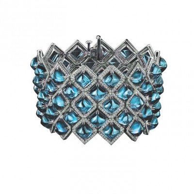 PROCOP Robert-Collection Legacy Brooke Bracelet-topaze bleue-diamants