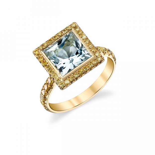RICARDO BASTA diamants jaune-aigue marine