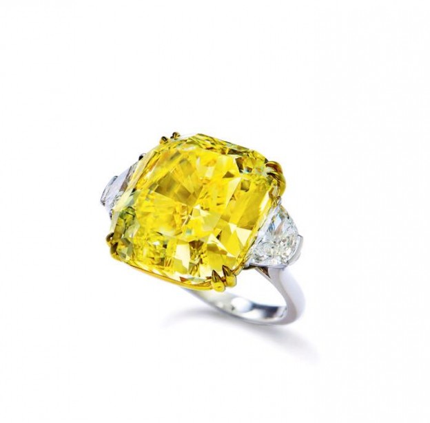 SCARSELLI-21.53ct fancy vivid yellow diamant