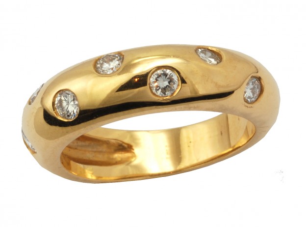 SIKIRDJI Laurent #jonc #or #gold #diamond #diamants #pièce unique #unique piece