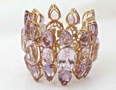 TONY DUQUETTE-Bracelet-Kunzite-Amethyste