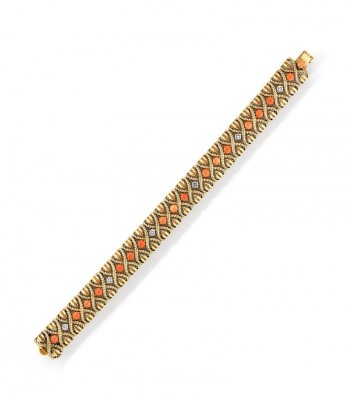 #VAN CLEEF & ARPELS #Bracelet #Corail #Diamants #Coral #Diamond #Bracelet