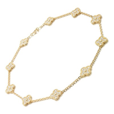 #VAN CLEEF & ARPELS #Diamond #necklace #'Vintage Alhambra' #Diamant #Collier