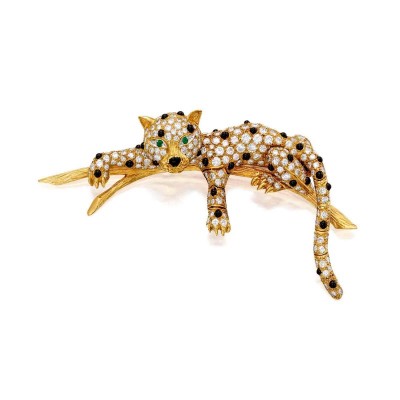 VAN CLEEF & ARPELS-brooch-leopard-onyx-diamond