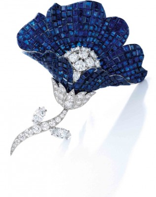 VAN CLEEF & ARPELS-brooch-sapphire-diamond