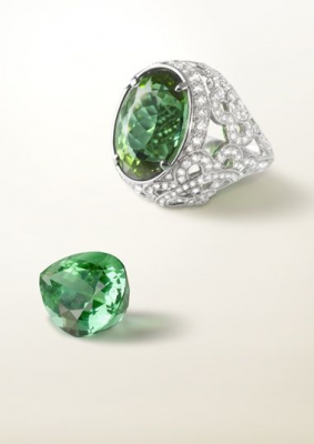 VAN ClEEF & ARPELS-Bague Pergola-tourmaline-diamonds