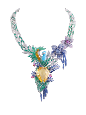 VAN ClEEF & ARPELS-Collier-Collection Splendeur Aricaine-saphir jaune