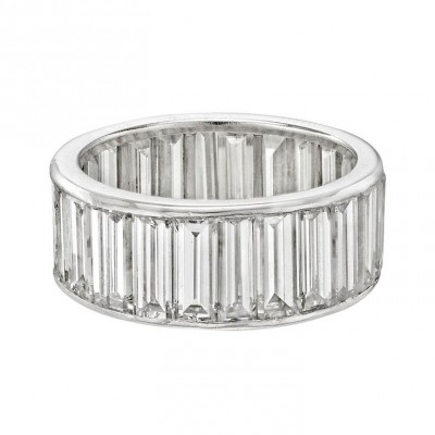 VAN ClEEF & ARPELS-Diamant naguette-bague éternité