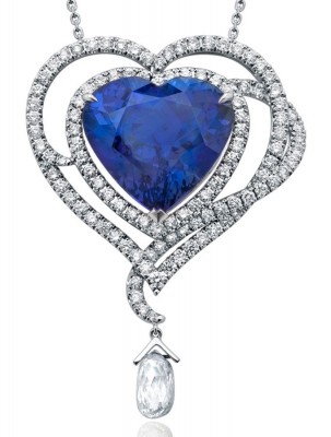 VAN ClEEF & ARPELS-Pendentif-tanzanite-diamants-diamants