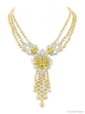 VAN ClEEF & ARPELS-peles gold-diamants canari