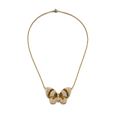 #Van Cleef & Arpels #Tiger's eye #diamond #pendant #oeil de tigre #diamant #pendentif