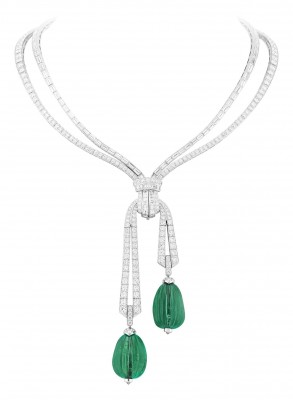 #Van Cleef & Arpels #collier #collar #diamants #diamaonds #émeraudes #emeralds