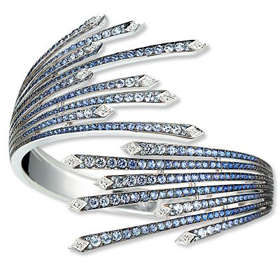 WEBSTER STEPHEN-Bracelet Firework-saphirs-diamants noirs-diamants