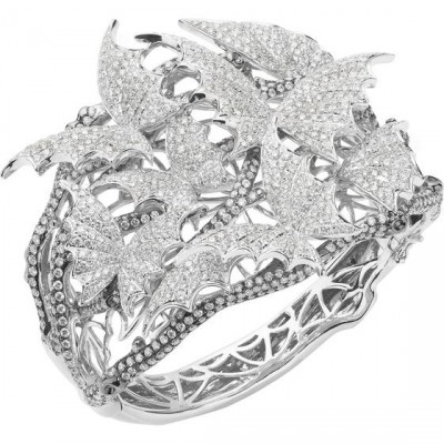 WEBSTER STEPHEN-Collection Flight  by Night-bracelet Pavé-or blanc-diamants