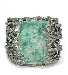 WENDY YUE-or-saphirs de couleur-diamants bruns-jade