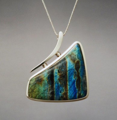WESLEY HARRIS-Pendentif-Labradorite-argent (2)