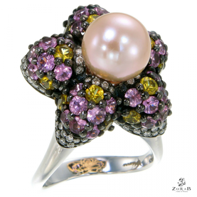 ZORAB -amethystes-citrines-diamants-perle