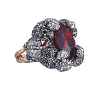 ZORAB -grenat pessartite-diamants