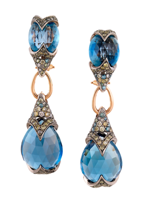 ZORAB topaze bleue-diamants