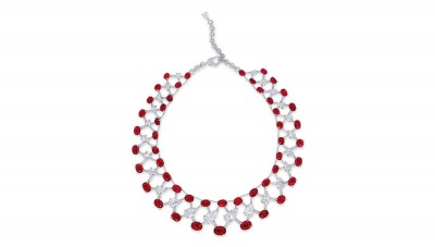 EDMOND CHIN-création pour Etcetera-Collier Rubis Birmans ( 120 carats ) et Diamants--vendu au prix record-$13,006,656-Christies HK-2 juin 2015