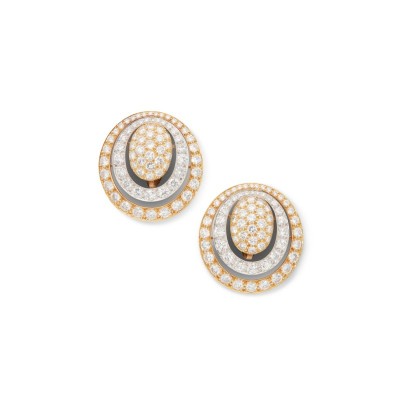 #DAVID WEBB #Diamond #Diamant #Earclips