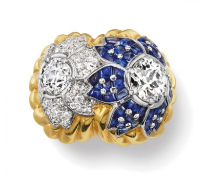 #DAVID WEBB #Diamond #Sapphire #Gold #Platinum #Ring #Diamant #Saphir #Or #Platine #Bague