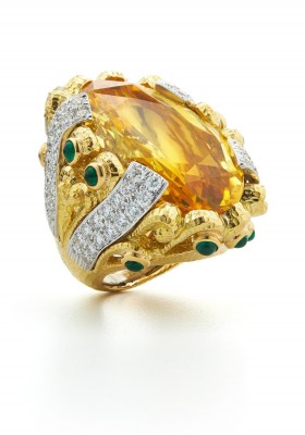#DAVID WEBB #Colors_Ring #YellowSapphire