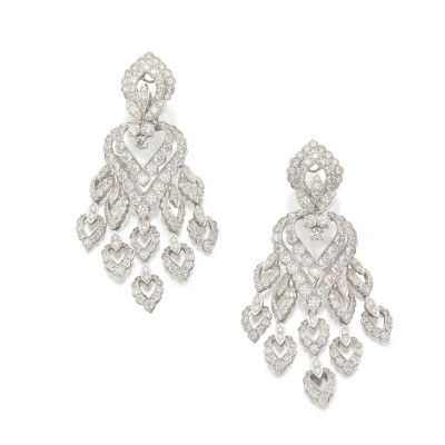 #FRED LEIGHTON #Diamond #Earclips #diamant #clips d'oreilles