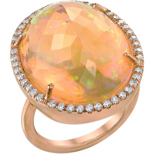 IRENE NEUWIRTH-diamants-opale de feu-bague-or jaune