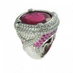 LORIS-Comtesse-Tourmaline rose-saphirs roses