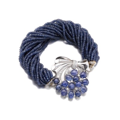 #RAYMOND YARD #Sapphire #diamond #bracelet - brooch #Saphir #diamant#1950s