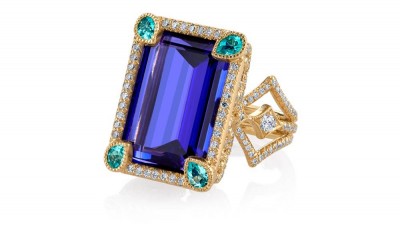 #ERICA COURTNEY #24.21ct Tanzanite #Brazilian Paraíba Tourmaline #Diamonds #Diamants