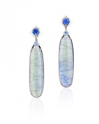 MIM FAVRE tanzanite drops - white sapphires
