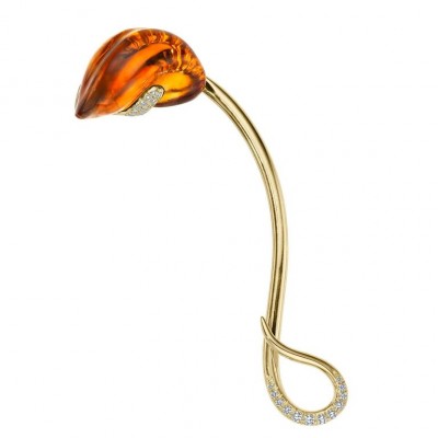 #NAOMI SARNA #Citrine #Diamants #Diamonds #Brooch #Broche