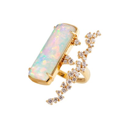 PALOMA SANCHEZ Ethiopian opal - diamonds