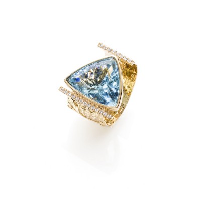 PALOMA SANCHEZ aquamarine and diamonds