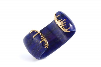 PALOMA SANCHEZ-lapis lazuli-Afghanistan-gold-bangle