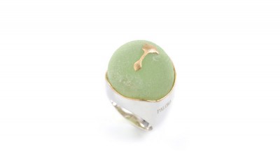 PALOMA SANCHEZ-rough prehnite-ring