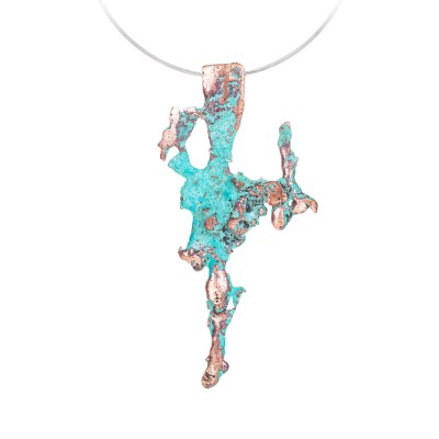 Paloma Sanchez pendant Cooper with green patina