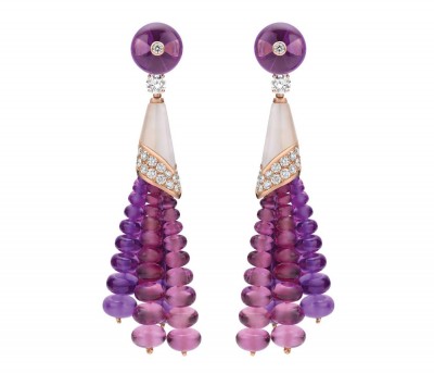 #BULGARI #Diva Collection #pearl #rubellite #earrings