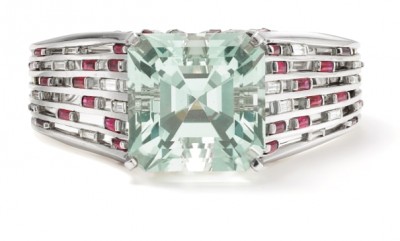#BULGARI #Green Beryl #Ruby #Diamond #Bracelet #Beryl vert #rubis #Diamant