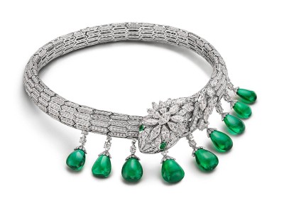 #BULGARI # HighJewelry #CollectionMagnifica #Earrings #Collier #Emeralds #Diamonds