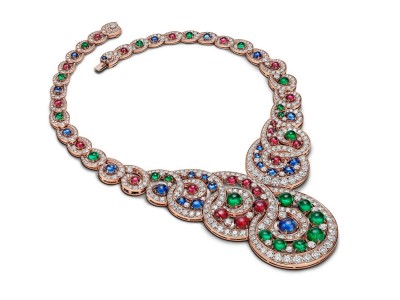 #BULGARI # HighJewelry #CollectionMagnifica #Necklace #Emeralds #Diamonds #Rubies #Sapphires