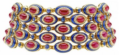 #BULGARI #Ruby #Sapphire #Diamond #Choker