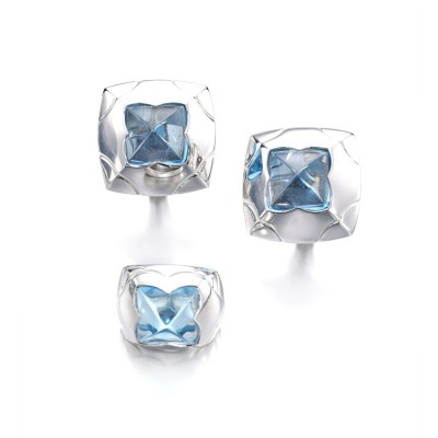 #BULGARI #Topaz demi-parure #'Pyramid'